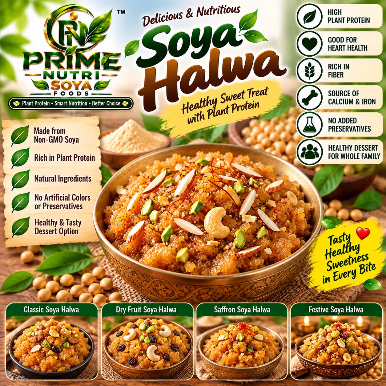 Soya Halwa — Prime Nutri Soya Foods product poster