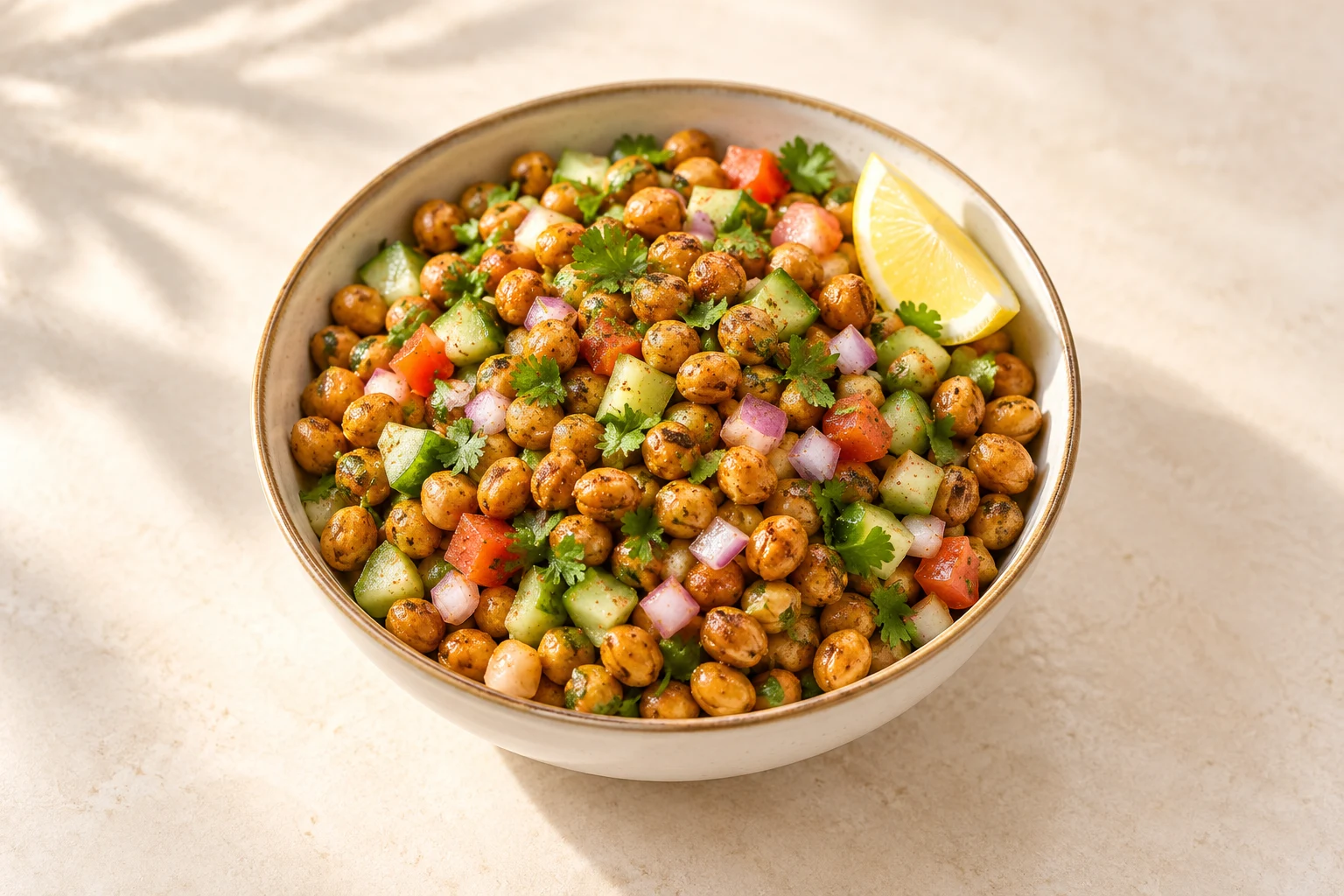 Illustrative serving idea: Soya nuts chaat